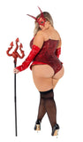 Plus 3pc Playboy Devilicious Costume
