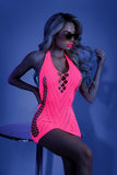 Neon Pink Mini Dress