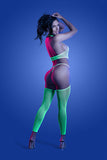 Neon Green Fishnet Bodystocking & Panty