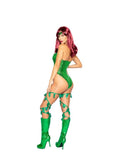 2pc Sexy Green Poison Ivy  Costume