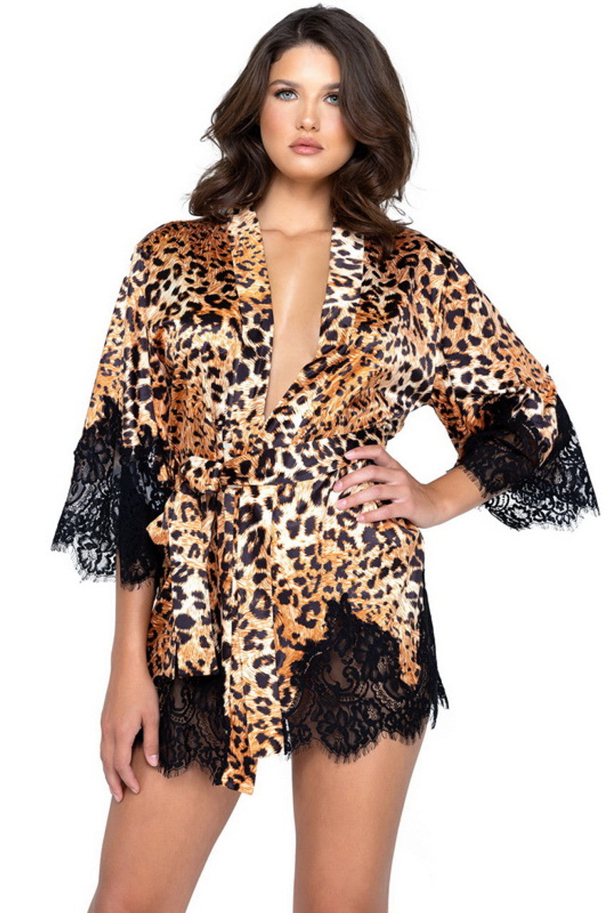 Jungle Fever Leopard Print Robe