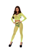 Neon Net Top And Matching Leggings