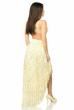 Cream High Low Lace Skirt - Daisy Corsets