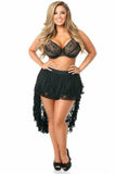 Black Lace High Low Lace Skirt - Daisy Corsets