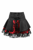 Red w/Black Lace Gothic Skirt - Lust Charm 