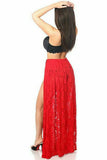 Sheer Red Lace Skirt - Daisy Corsets