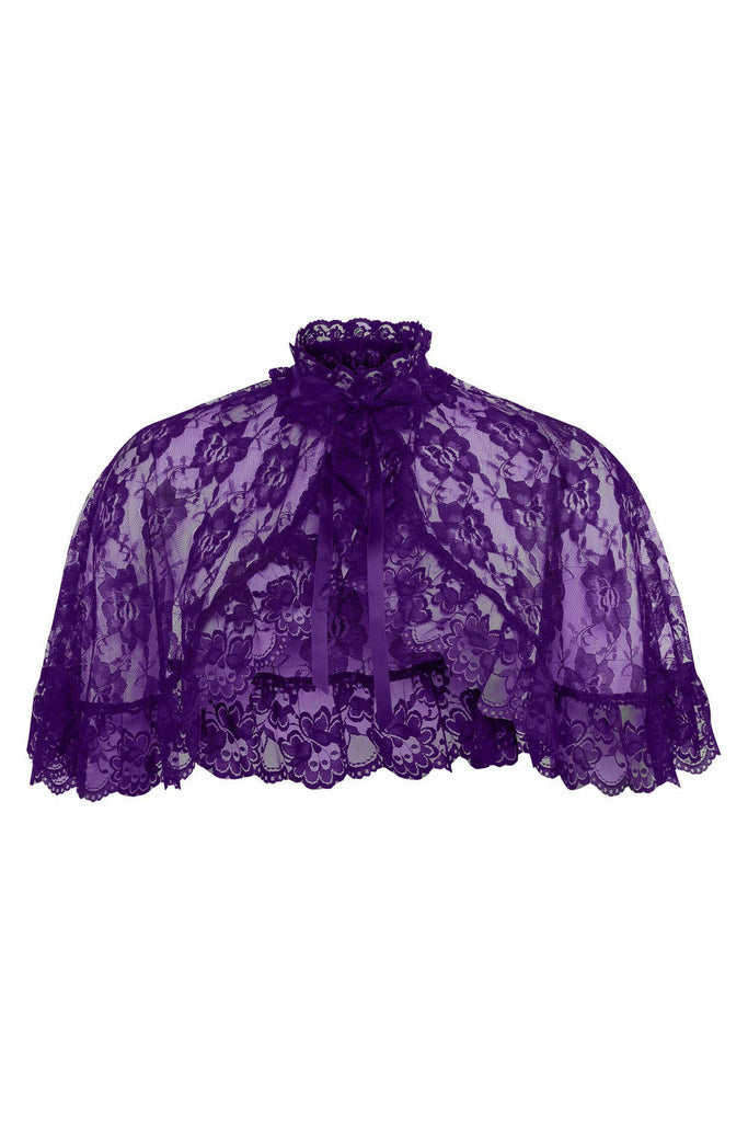 Purple Lace Cape - Lust Charm 