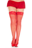 Plus Size lace top Stockings