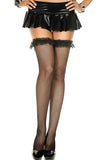 Lace Ruffle Fishnet Stocking