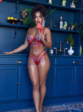 Red 2pc Sweet & Sticky Lingerie Set