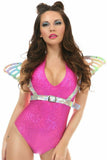 Silver Holo Large Butterfly Wing Body Harness - Daisy Corsets