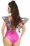 Rainbow Glitter PVC Large Butterfly Wing Body Harness