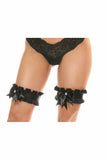 Kitten Collection Black Lace Leg Garters (set of 2) - Lust Charm 