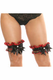 Kitten Collection Red Plaid Leg Garters (Set of 2) - Daisy Corsets