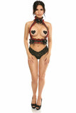 Kitten Collection Red Plaid Double Strap Body Harness - Daisy Corsets