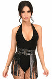 Celestial Faux Leather Fringe Skirt - Lust Charm 