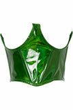 Lavish Green Holo Open Cup Underwire Waist Cincher - Lust Charm 