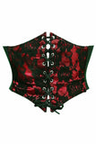 Lavish Red w/Black Lace Overlay Corset Belt Cincher - Daisy Corsets