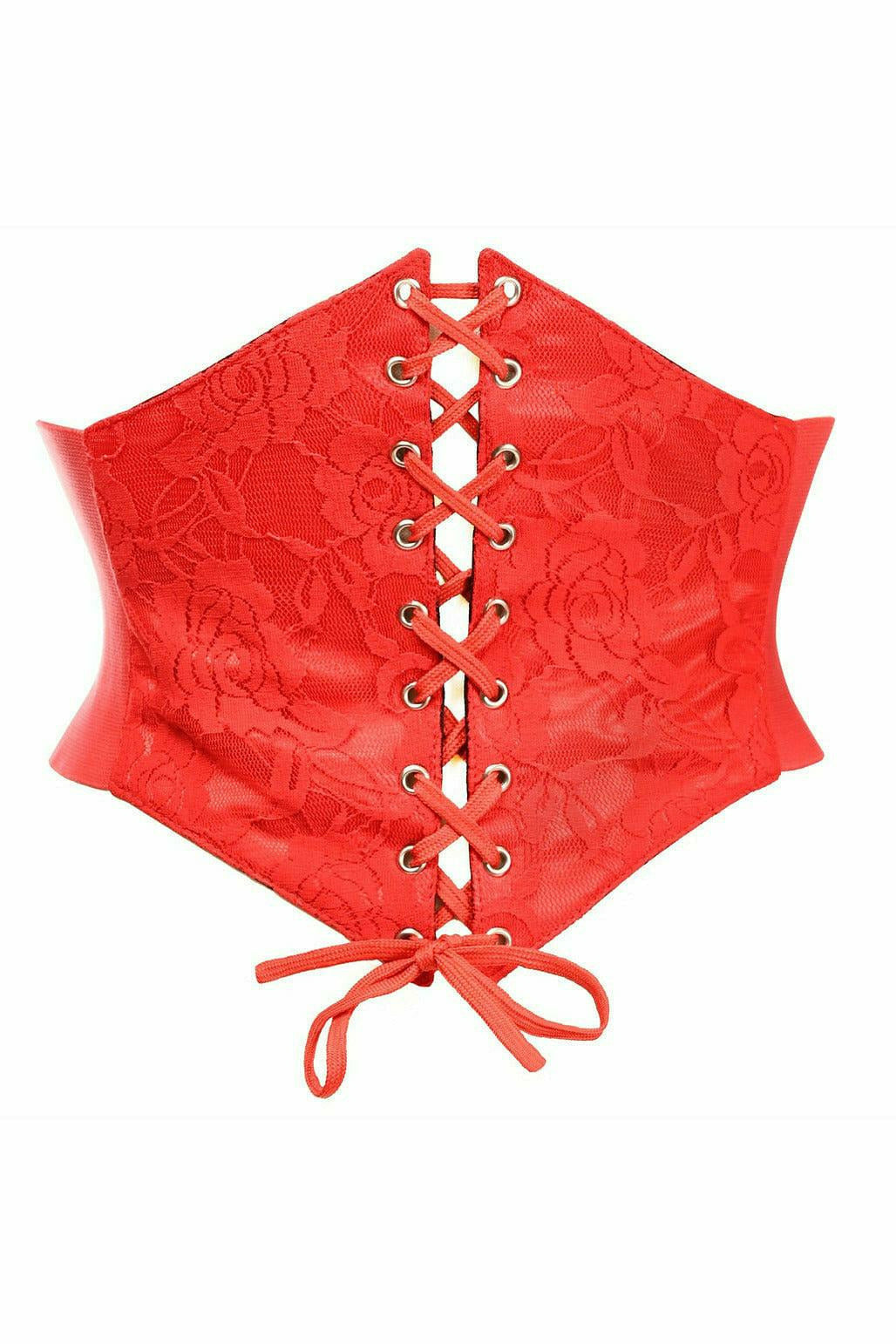 Lavish Red Lace Corset Belt Cincher - Daisy Corsets