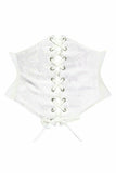 Lavish White Lace Corset Belt Cincher - Daisy Corsets