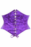 Lavish Purple Lace Corset Belt Cincher - Lust Charm 