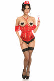Lavish 3 PC Sexy Nurse Corset Costume - Lust Charm 
