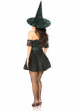 Lavish 3 PC Green Lace Off The Shoulder Witch Corset Costume - Lust Charm 