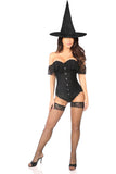 Lavish 3 PC Premium Lace Witch Corset Costume - Lust Charm 