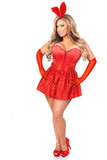 Lavish 5 PC Flirty Red Bunny Corset Costume - Lust Charm 