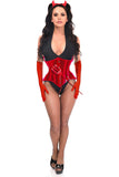 Lavish 4 PC Red Festival Devil Corset Costume - Lust Charm 
