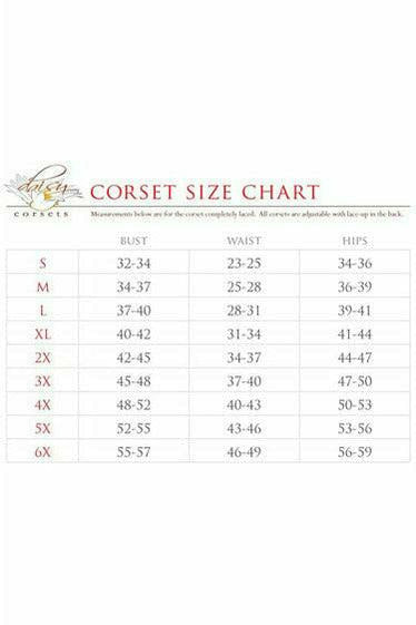 Top Drawer 4 PC Premium Sequin Angelic Corset Costume - Daisy Corsets