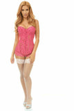 Top Drawer Fuchsia Underwire Sheer Lace Steel Boned Corset - Daisy Corsets