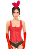 Top Drawer 4 PC Classic Red Bunny Corset Costume - Lust Charm 