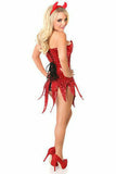 Top Drawer Red Sequin Devil Corset Dress Costume