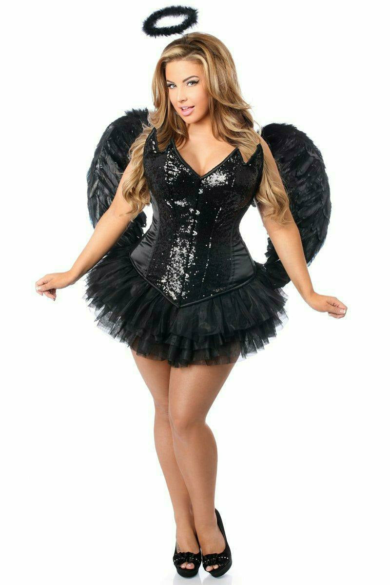 Top Drawer 4 PC Sequin Night Angel Corset Costume - Daisy Corsets