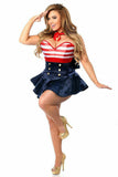 Top Drawer 2 PC Pin-Up Sailor Corset Dress Costume