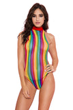 Rainbow Striped Teddy - Lust Charm 
