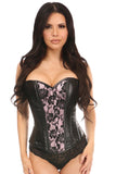 Pink Laceup Overbust Corset - Lust Charm 