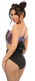 Purple Lace-Up Short Bustier - Lust Charm 