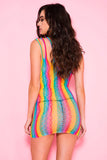 Seamless Rainbow Chemise Dress - Lust Charm 