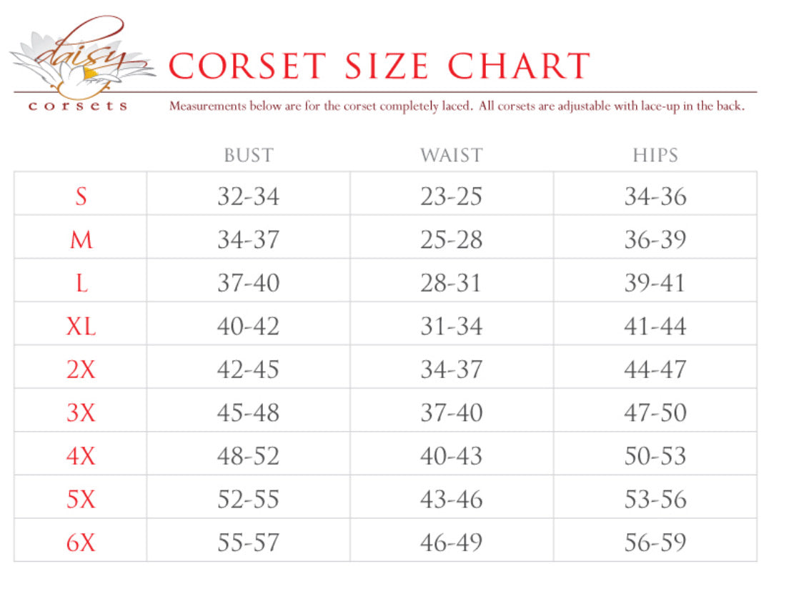 PLUS Red Lace Overbust Corset - Lust Charm 
