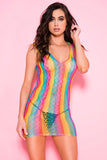 Seamless Rainbow Chemise Dress - Lust Charm 