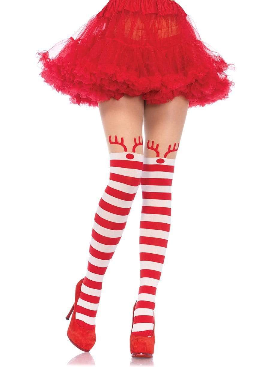 Rudolph Striped Tights - Lust Charm 